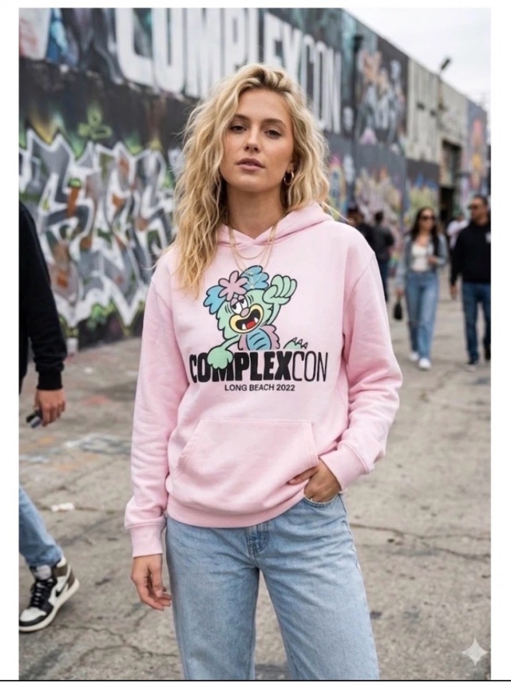 ComplexCon Long Beach 2022 Pink Graphic Hoodie
